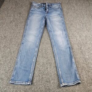 Gap Vintage Slim High Rise Jeans Womens 26 2R Medium Wash Blue Denim Pants